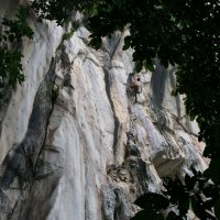 Patrick Andrey during the first ascent of TB&C